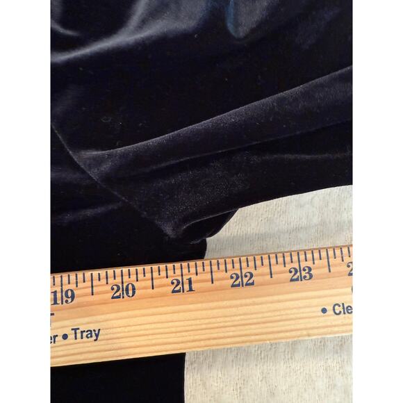 Vintage K.C. Spenser Black Velvet Dress Size 14 whimsigoth classic Y2K - Picture 6 of 8